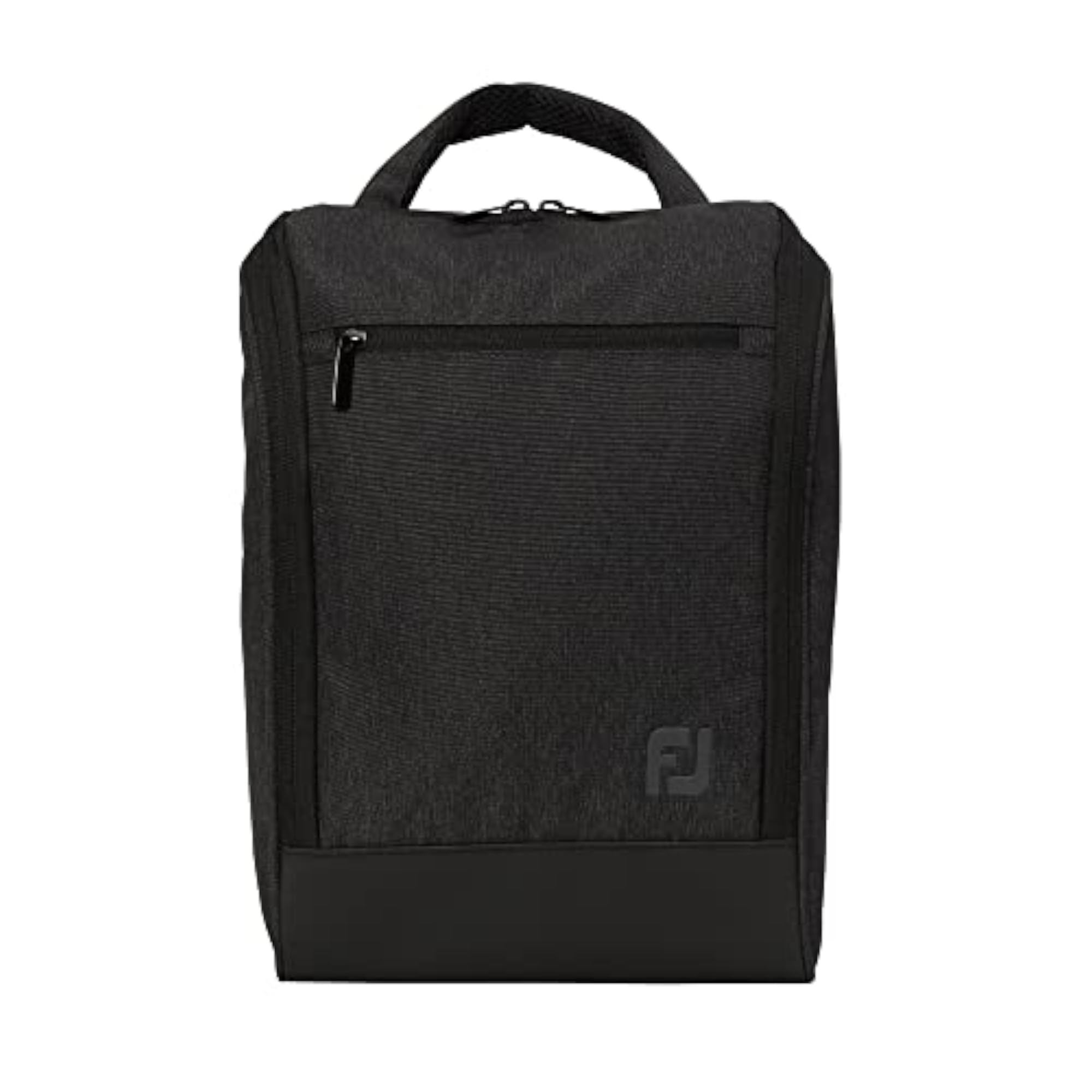 Deluxe Shoe Bag in Charcoal and Black, 9.5x13x5